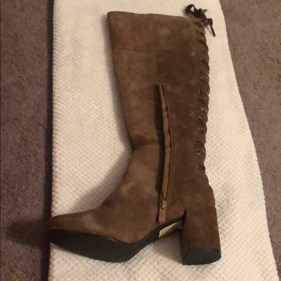 Very volatile Las Angeles-mocha tall suede boots - Picture 3 of 3